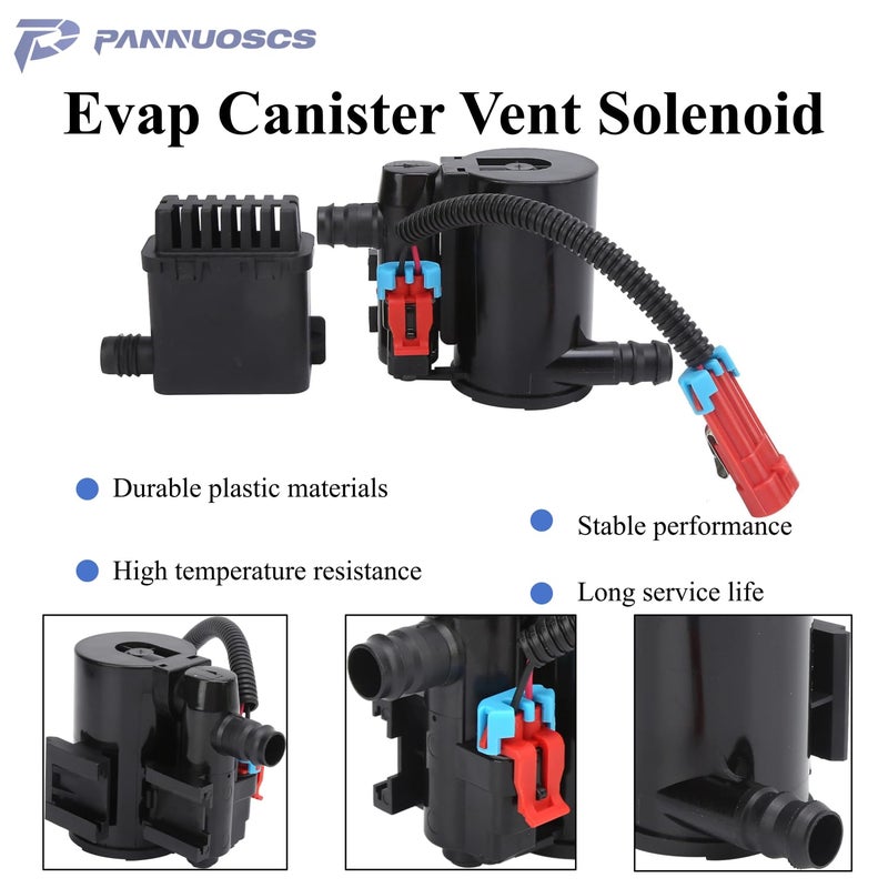 PANNUOSCS Evap Canister Vent Solenoid P0449 Compatible with 2004-2010 Chevy Silverado GMC Sierra 1500 2500 3500 HD Classic Vapor Canister Vent Solenoid Replaces 911-237 10357992 19207763 CVS34 - Image 2